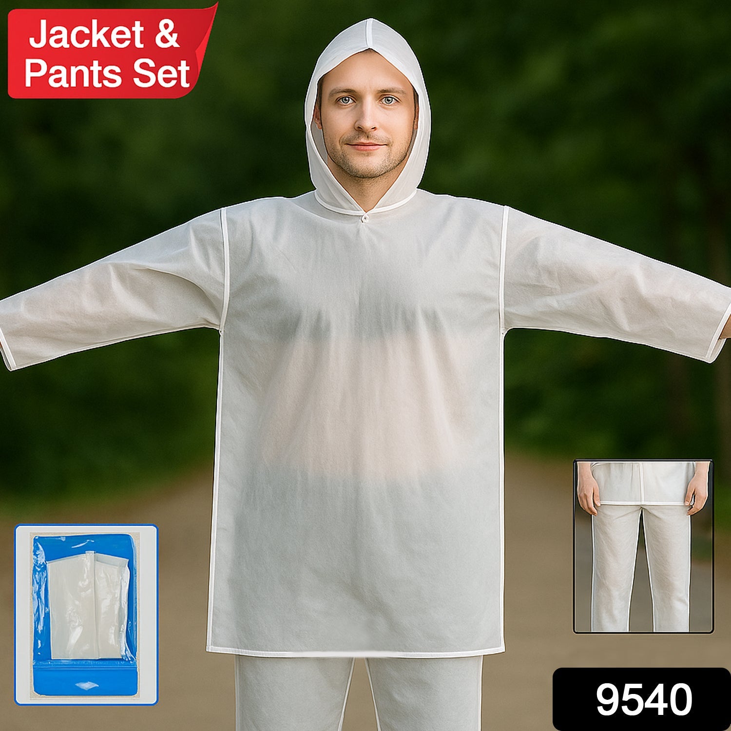 Full-Body Rain Suit – Jacket & Pants Set Fashion Portable Adult Rain Coat (1pc) Full-Body Rain Suit – Jacket & Pants Set Fashion Portable Adult Rain Coat (1pc)